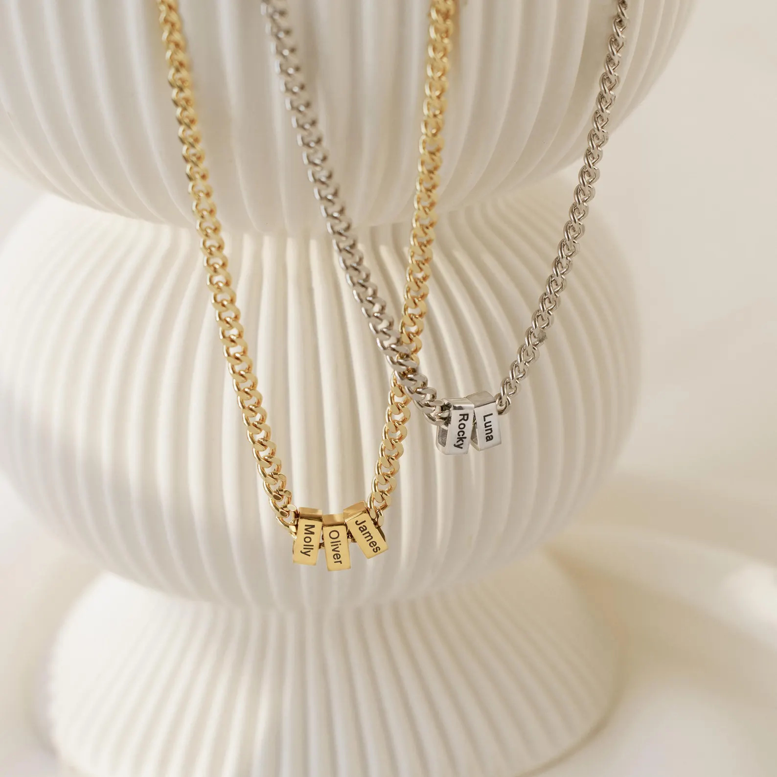 Gepersonaliseerde rvs cuban chain ketting voor heren_voghion.com