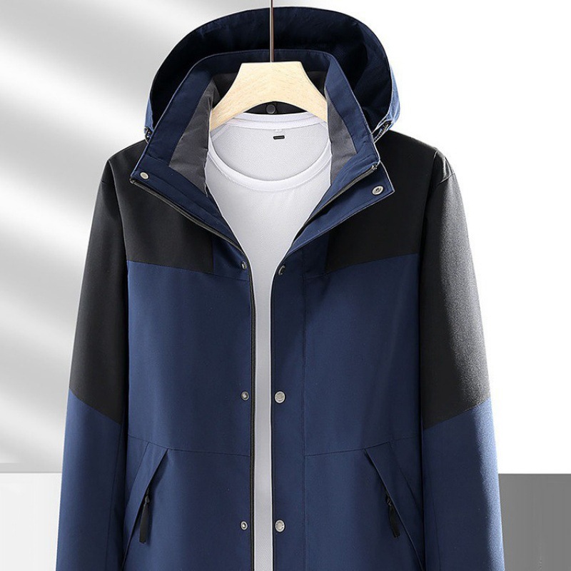 Tienda en línea primavera y otoño caliente a prueba de viento impermeable al aire libre chaqueta de montaña para hombres y mujeres un solo traje de asalto 9188