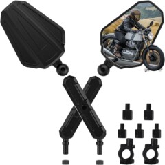LYQUICKクロスボーダー折りたたみ式探検ADV車西風バックミラークロスカントリーバイク折りたたみバックミラー