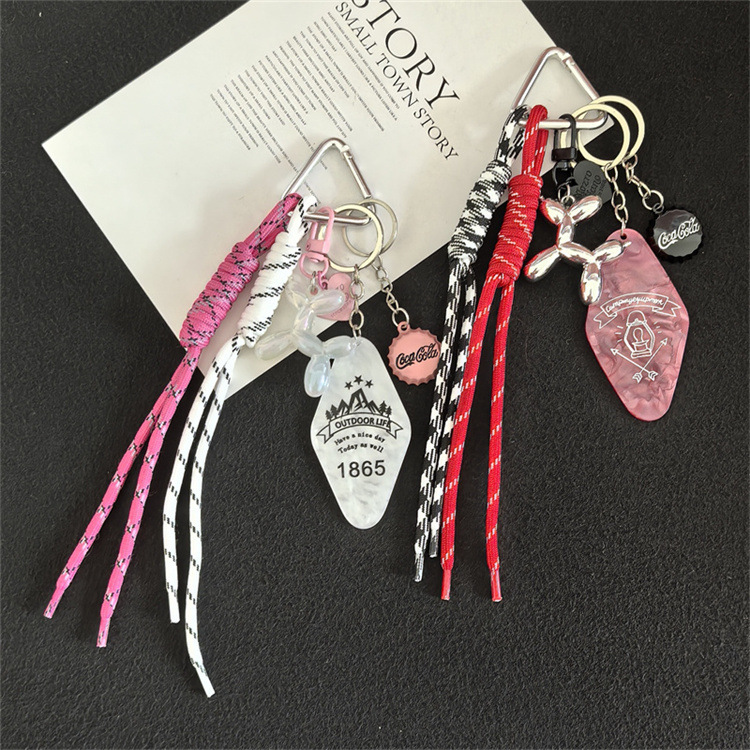 新しいトレンディでクールなバルーン犬カードバッグペンダントニッチ織ロープアクセサリーキーホルダー小さなギフト|undefined