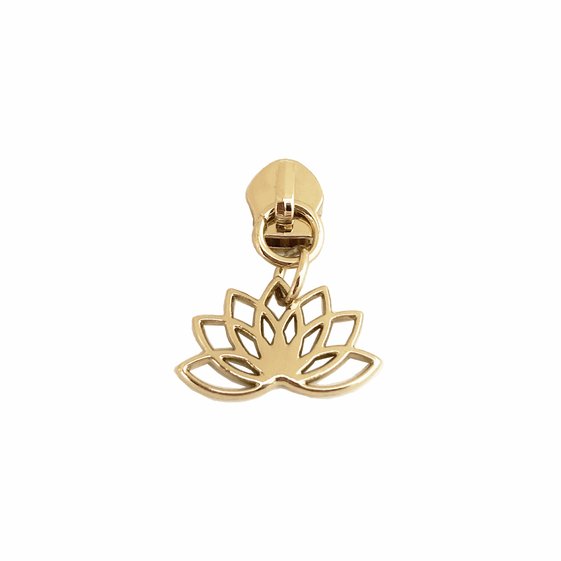 5号尼龙圆圈拉链头 莲花锌合金拉片 箱包手袋皮具五金拉牌