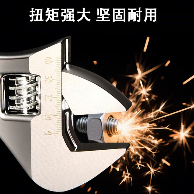厂家直销大开口活动扳手6寸8寸12寸工业万能活络板手五金工具批发|undefined