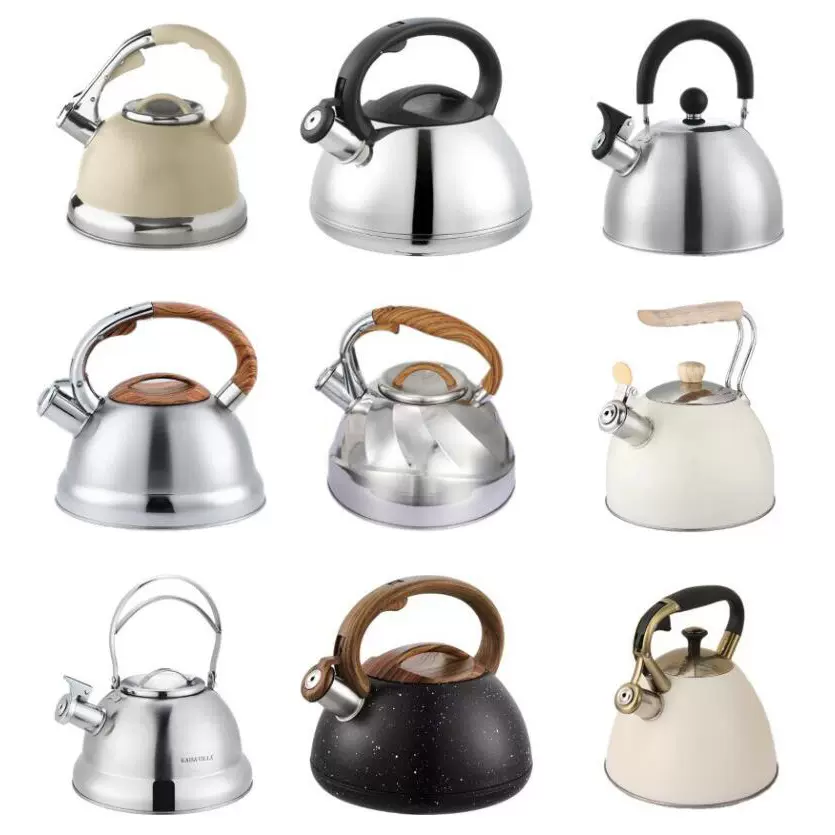 跨境不锈钢水壶批发高级感鸣笛烧水壶家用鸣音壶Whistling Kettle