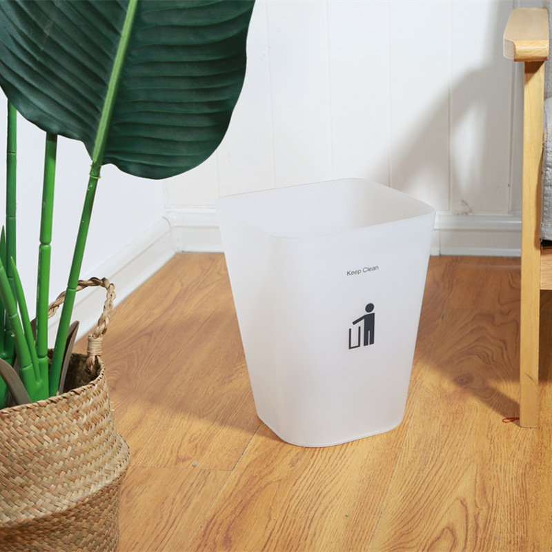 Trash can household plastic frosted trash can garbage sorting trash can Household Office plastic bucket Trash can household plastic frosted trash can garbage sorting trash can Household Office plastic bucket