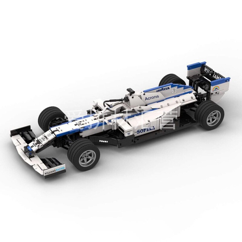 MOC-47392 F1 Racing 2020 Season W43 Domestic Building Blocks Compatible with Lego Technology