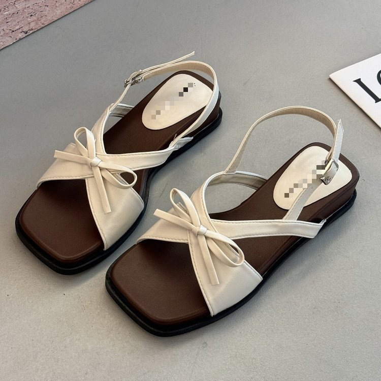 Hermosas sandalias para mujeres 2026 verano nuevo arco pendiente talón grueso no se cansará de los pies traseros sandálias de playa