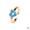 Accessory, copper fashionable ring, suitable for import, European style, internet celebrity