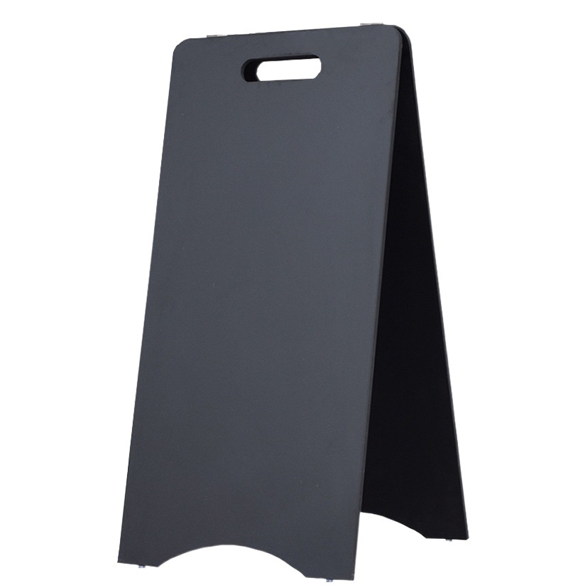 Tienda de pizarra pequeña de doble cara de madera maciza con apertura comercial reclutamiento creativo tablero de publicidad vertical al aire libre pantalla a prueba de viento