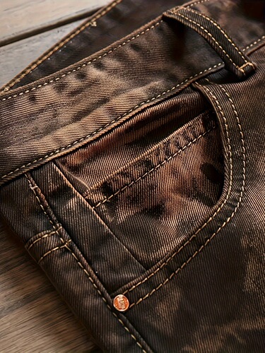 Men's Slim Fit Distressed Denim Pants Heavy Duty Tie Dye