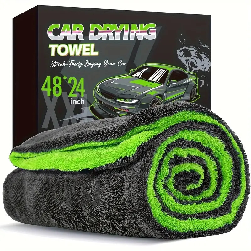 Cross-Border Braided Car Cleaning Towel, Quick-Drying and Water-Absorbent Towel, Custom-Made Thickened Braided Towel for Water Absorption Without Leaving Marks, Car Wash Towel