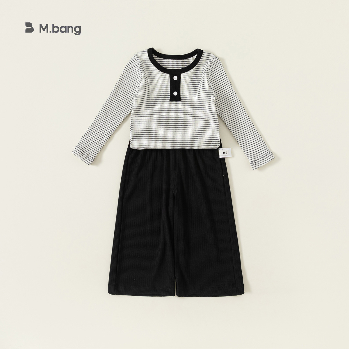 Ropa para niños Yubao Ropa para el hogar para niños y niñas de dos piezas Primavera y otoño Ropa para niños simple Pijamas para bebés de dos piezas CT84058