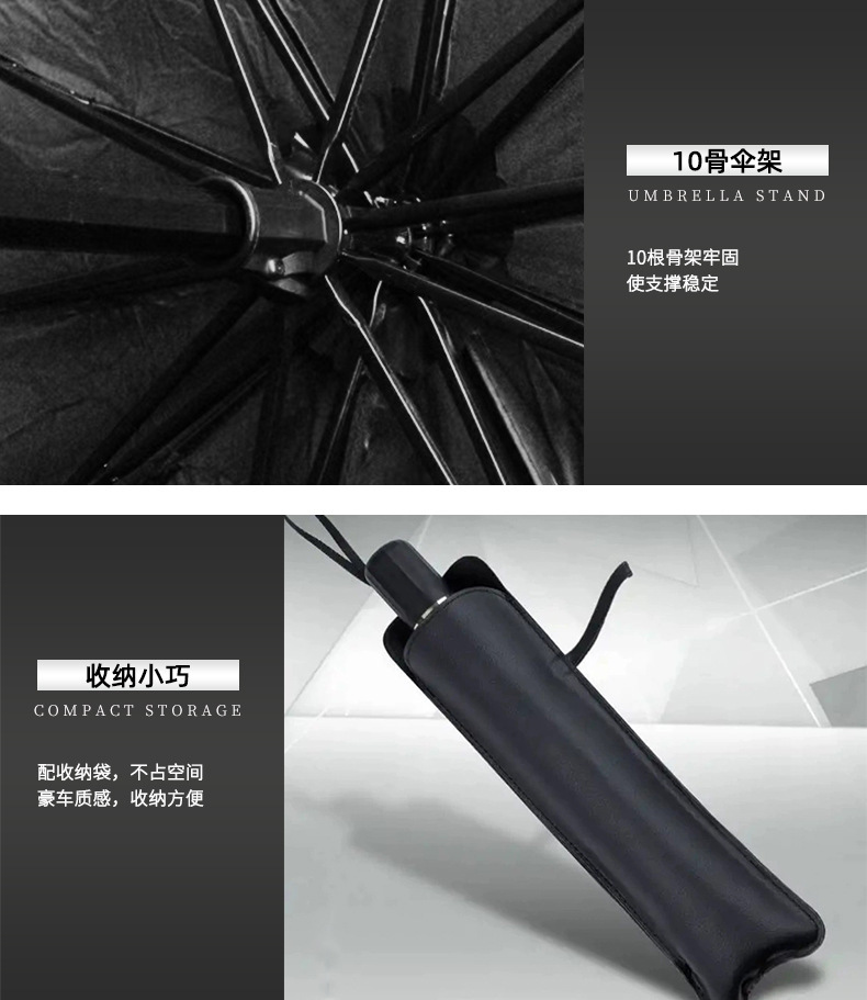Cross-Border Best-Selling Car Sunshade Umbrella Cover, Easy-To-Carry Car Sunshade Curtain, Outdoor Sun Protection Gadget, Sunshade Shield