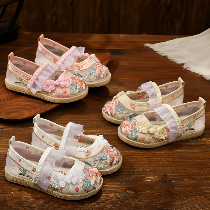 Туфли для девочек Hanfu Летняя сетка