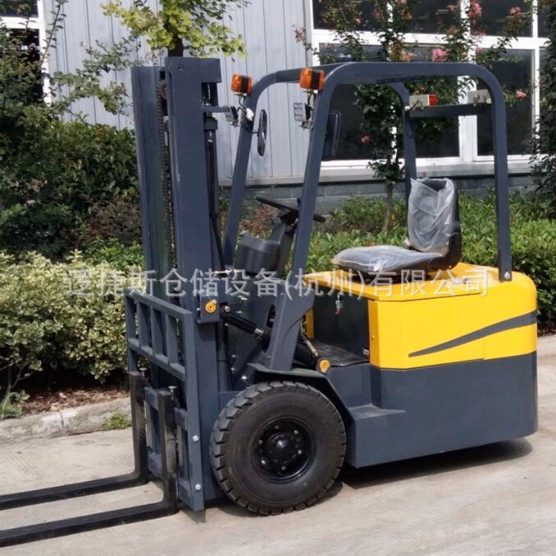 三支点叉车全电动座驾式电瓶电动堆高机无腿平衡重装卸铲车