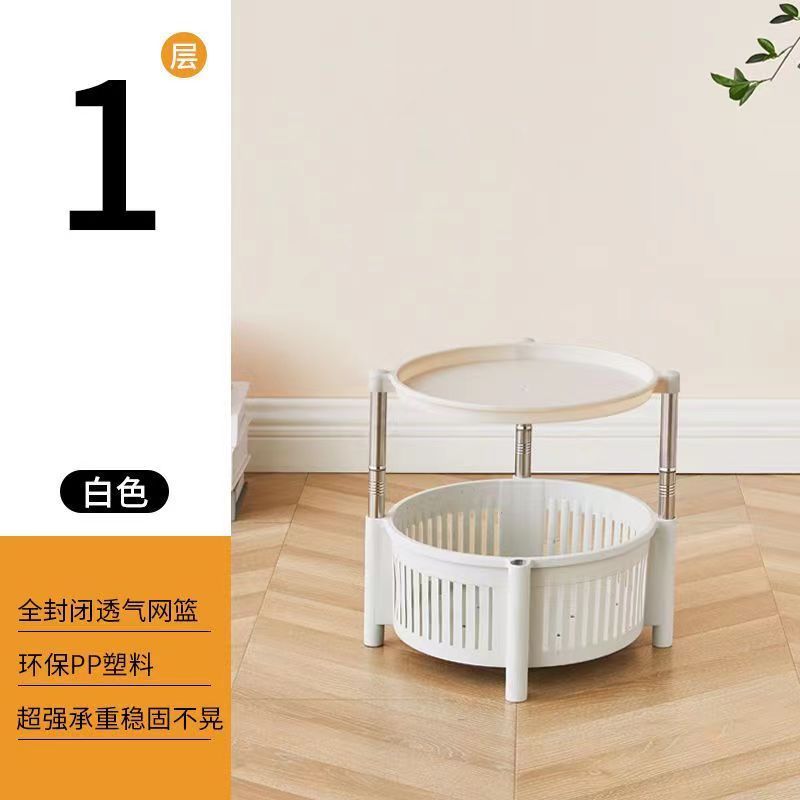 아이보리 화이트_1겹 [회전 가능] 높이 30cm, 지름 31cm