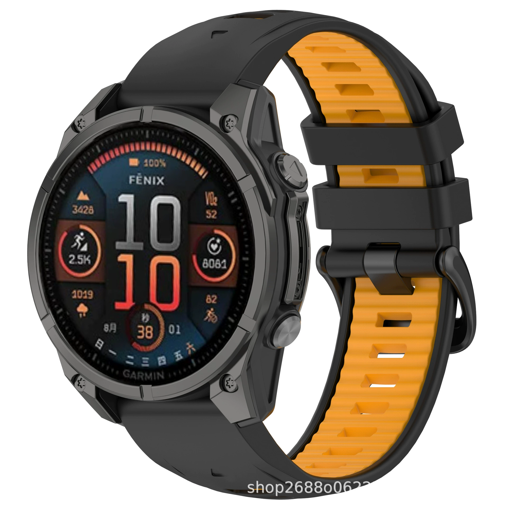 Keyi is suitable for Garmin Fenix8 silicone strap Enduro3 official same strap FenixE strap