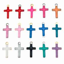 ����ֲ�ɫ˫�淩��ʮ�ּܵ��͵�׹�Ҽ�DIY������Ʒ���10x6mm