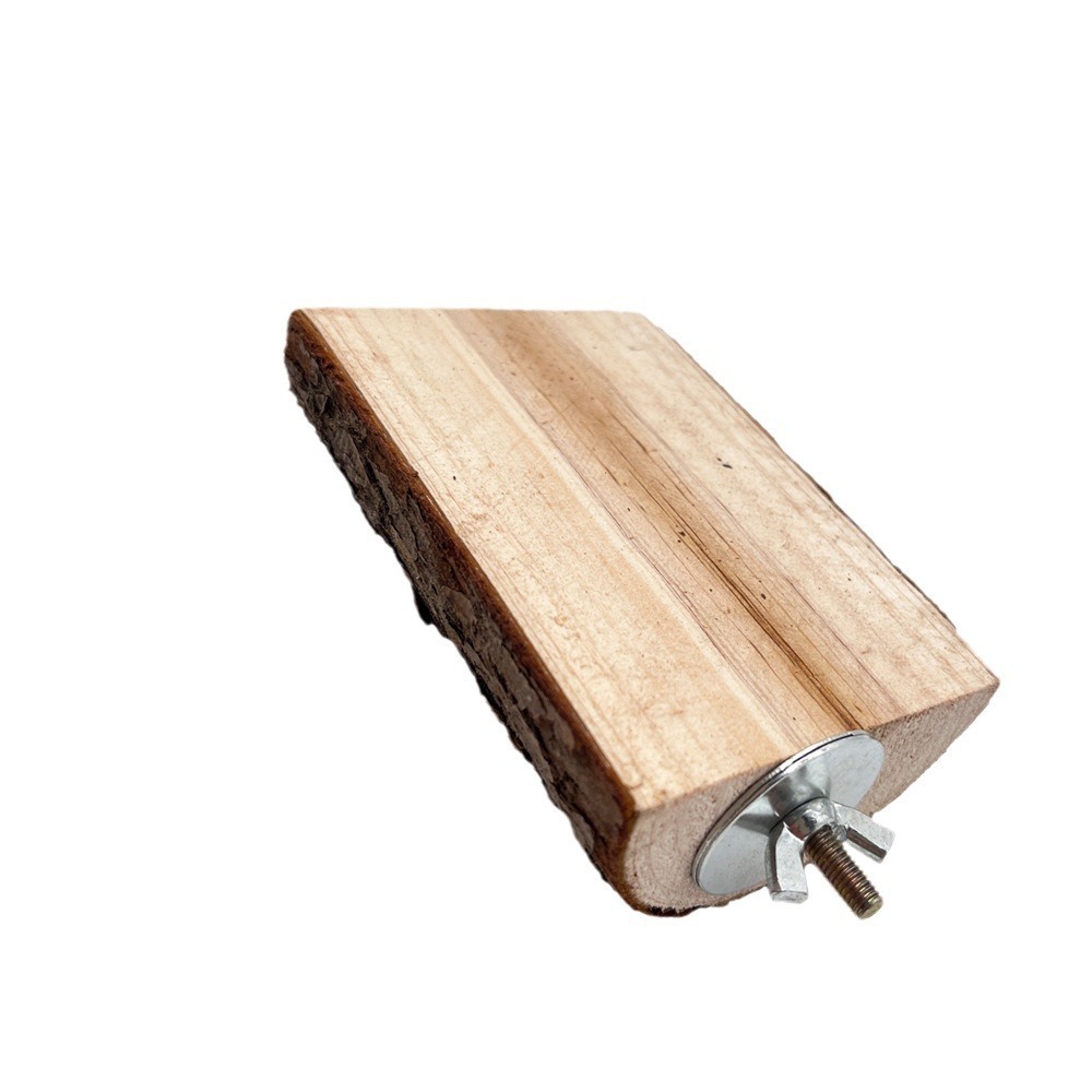 Plataforma de Salto de Madera para Loros de Abeto, Juguete para Aves y Ardillas image 5