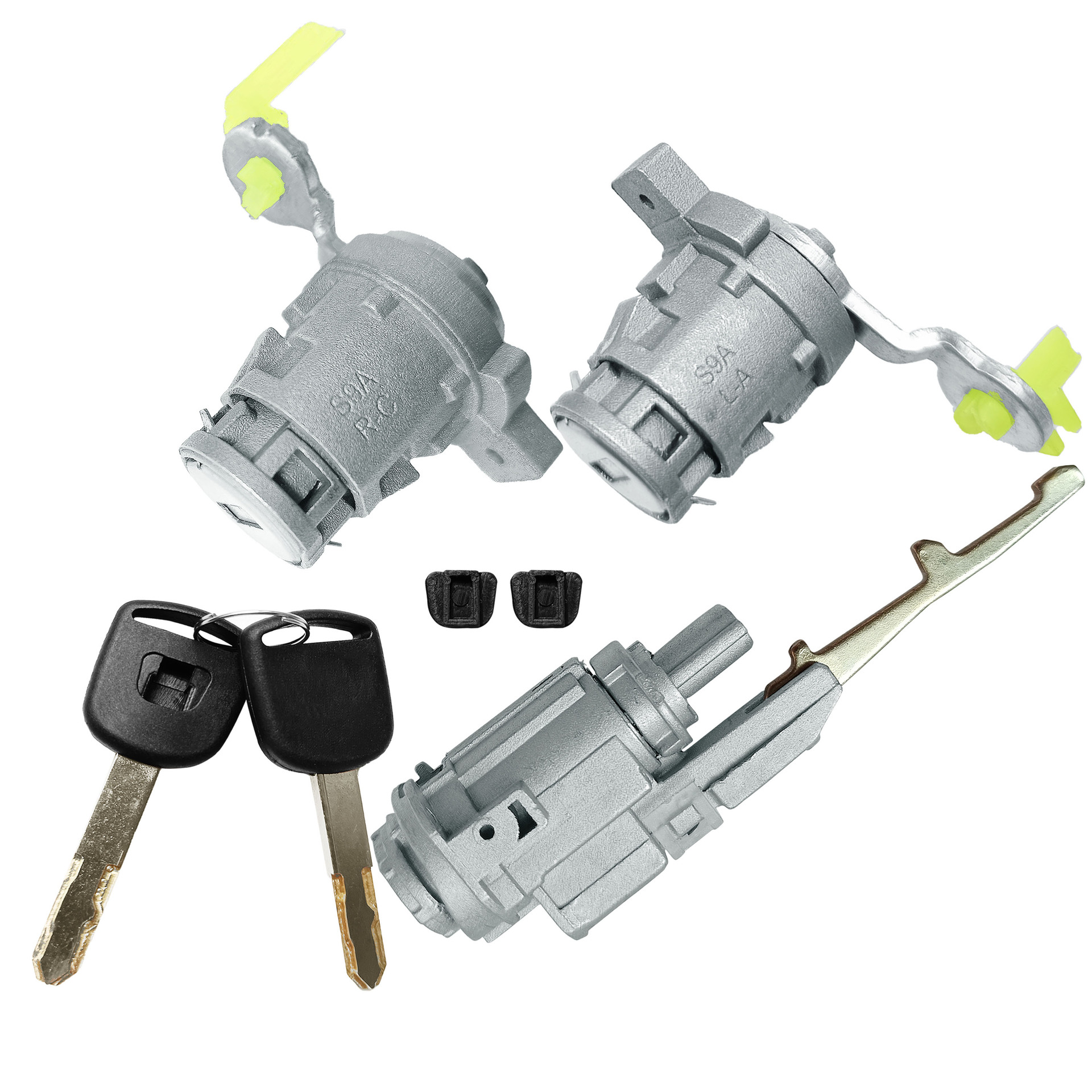 Cilindro de cerradura de puerta con interruptor de encendido para Honda CRV Civic Accord Odyssey antiguo, OE:72185-S9A-013