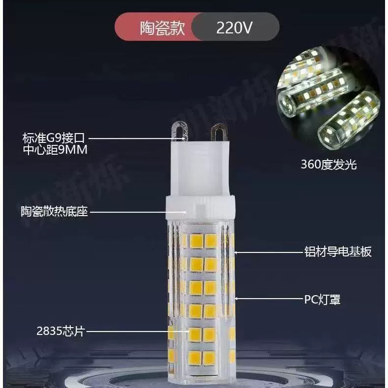 LED bulb, light source, floor lighting, wholesale, three colors, (Cross-border trading)
