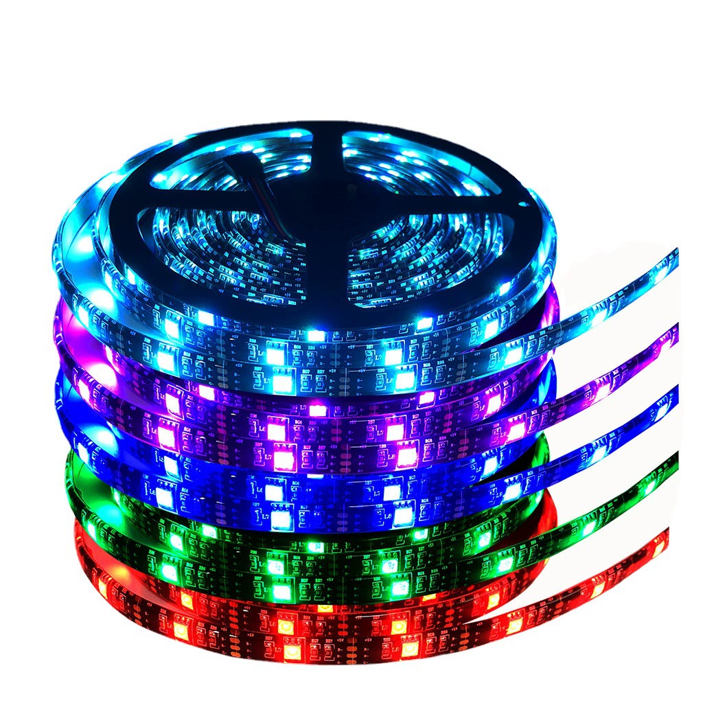Заводская USB-лампа с 5В30 светодиодами 5050 RGB, цветная атмосферная подсветка для ТВ, гибкая мягкая световая планка