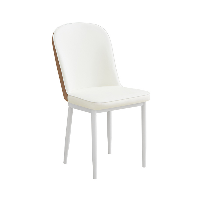 Silla de comedor de lujo ligera, asiento de cuero de doble propósito, mesa de recepción simple y moderna, multicolor opcional Baylor