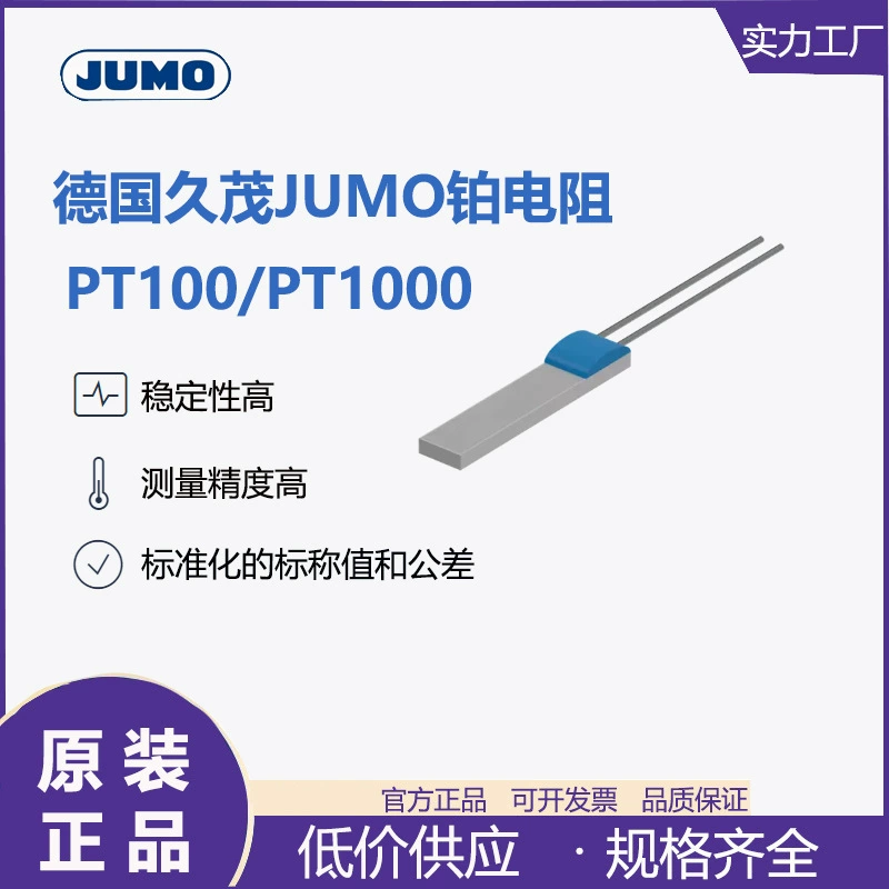 Германия JUMO Кумао платиновый резистор pt100/pt1000 пленочный платиновый резистивный датчик температуры 906135