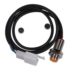 X傳感器線電纜+ 2X磁鐵摩托車數字ATV里程表車速表轉速表傳感器