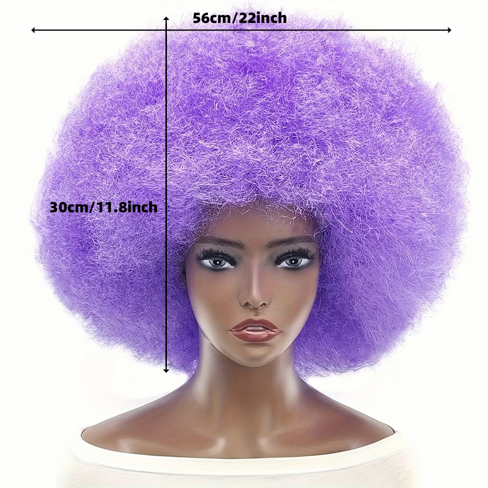 Mu Fei super explosión cabeza payaso fan peluca cubierta peluca esponjosa decoración cosplay peluca de baile