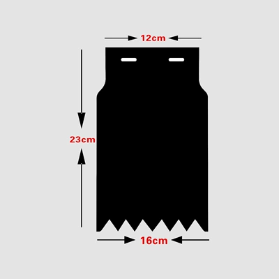 Motorcycle and electric vehicle mudguard, electric scooter advertising mudguard, universal rear wheel mudguard, high-quality rubber (Electric vehicle fender) - 22mm-high-10mm-thickthree-color-printed-100-sheets
