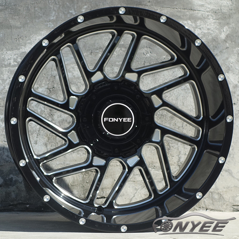 20寸汽车轮毂越野改装铝合金轮辋适用于猛禽F150帕杰罗索罗德风翼