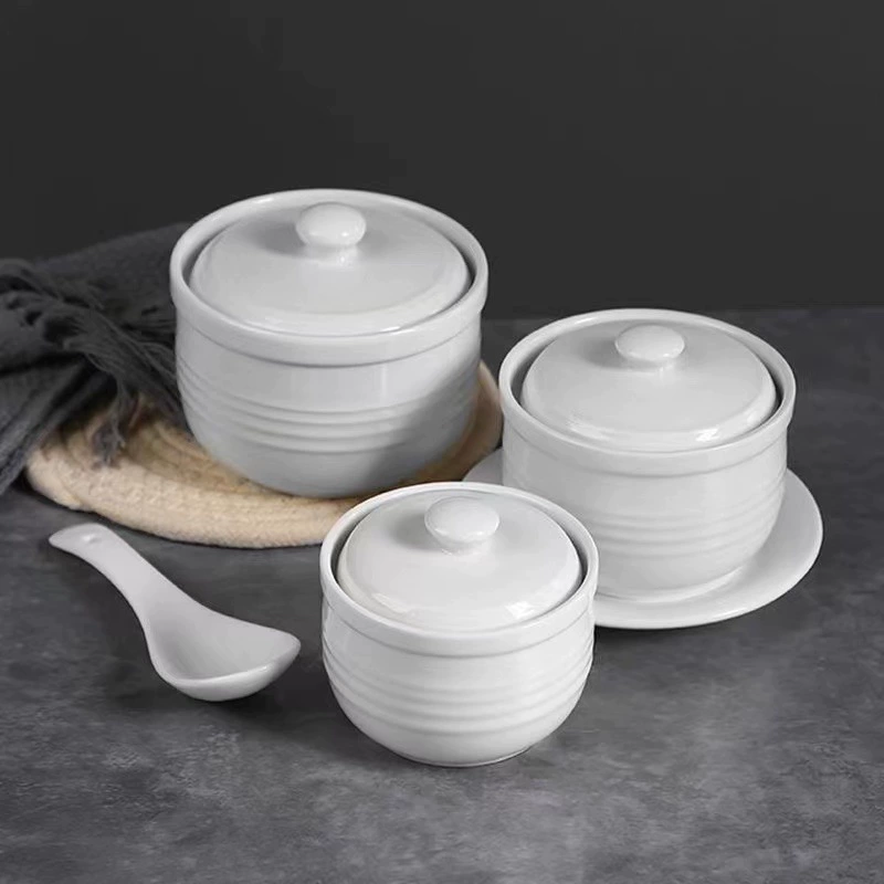 Набор Ceramic Stew Pot: 3,5–5 дюйма, 170–550 мл, двусторонняя отделка и античные отделки