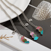 Metal magnetic necklace, set, suitable for import, Birthday gift