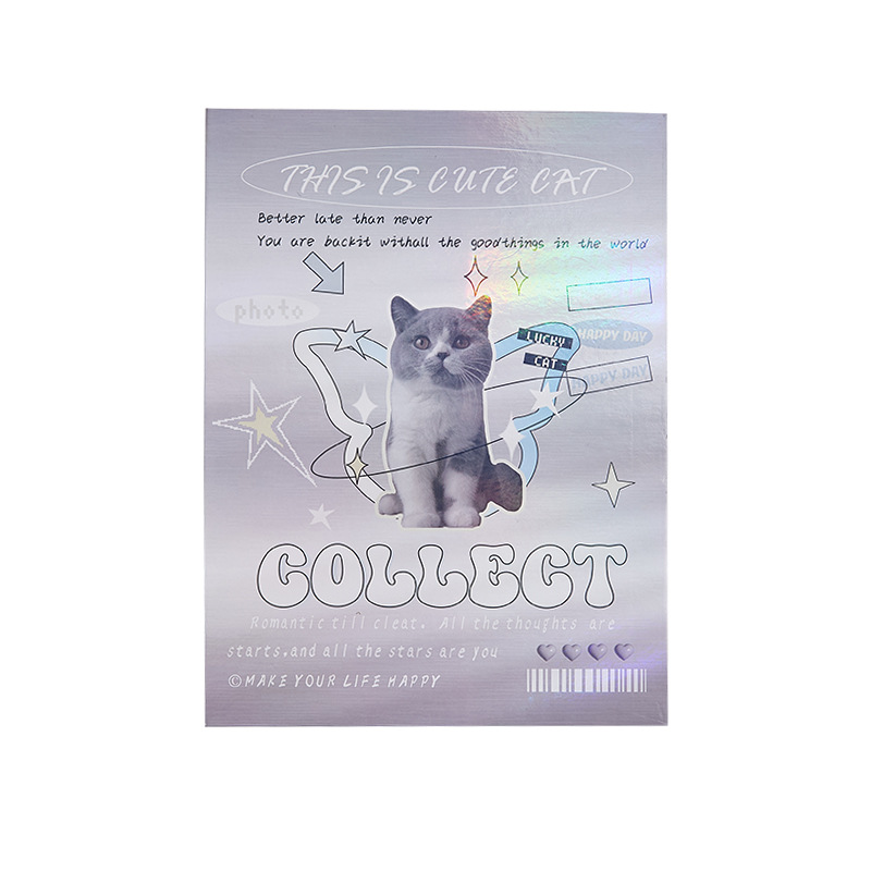 Álbum de tarjetas retro americano Álbum de fotos con láser Polaroid de alto valor para niñas