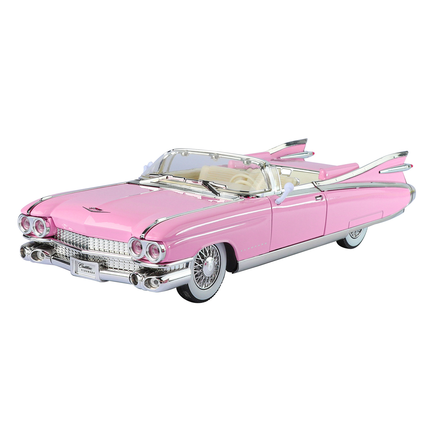 1:24 Cadillac Big Rocket Alloy Car Model Adornos Juguetes para niños Modelo de simulación de iluminación de retroceso al por mayor