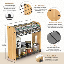竹制咖啡胶囊收纳架咖啡机配套器具胶囊架咖啡厅吧台胶囊展示架