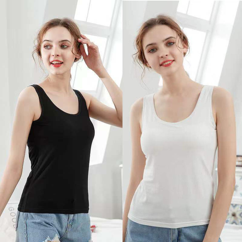 Low Price Running Wide Shoulder Vest Women's Modal Base Shirt Sling Vest Underwear Solid Color All-match Outer Wear Inner Wear