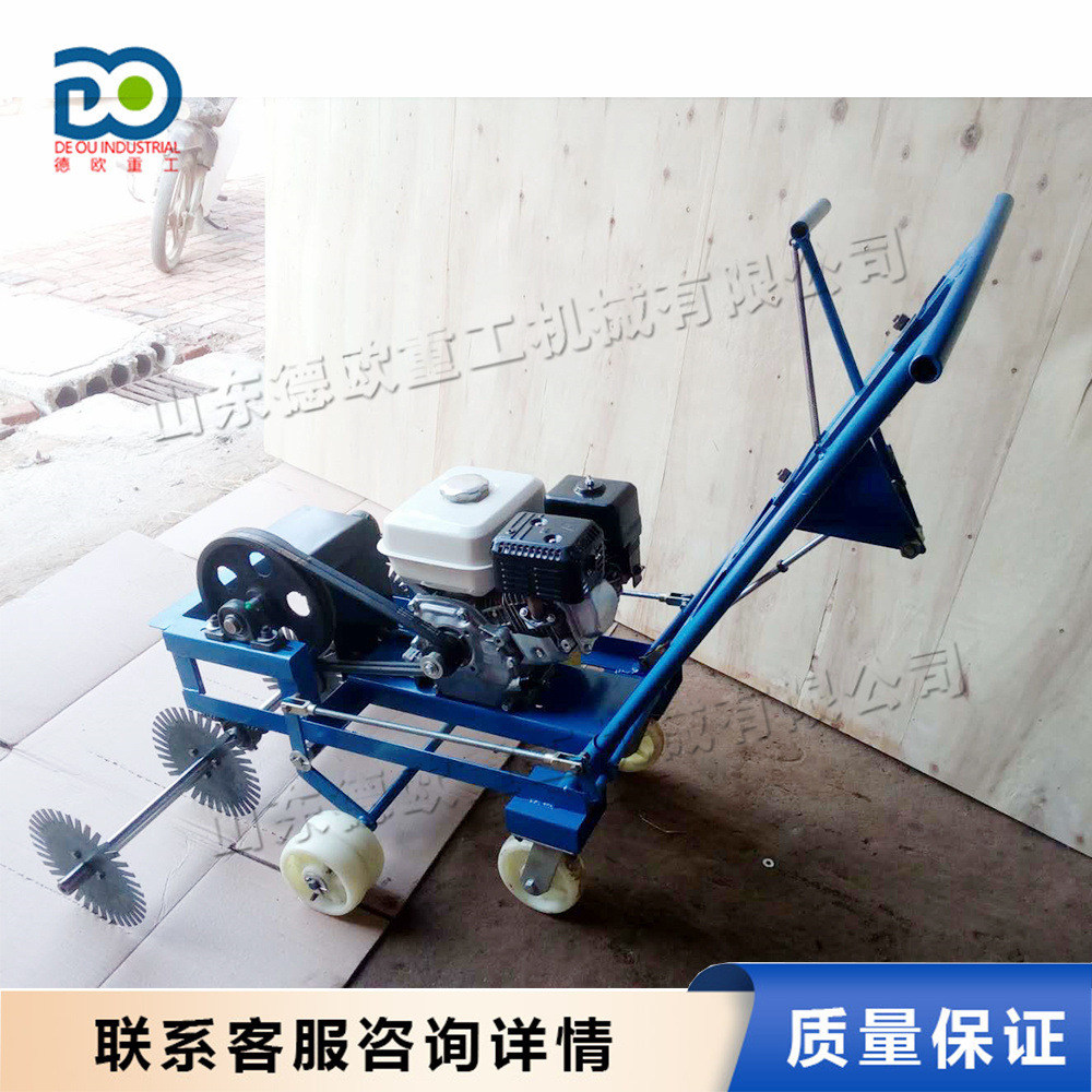 马尼拉草皮切线机 草皮划线均匀一致 园林草坪切块设备