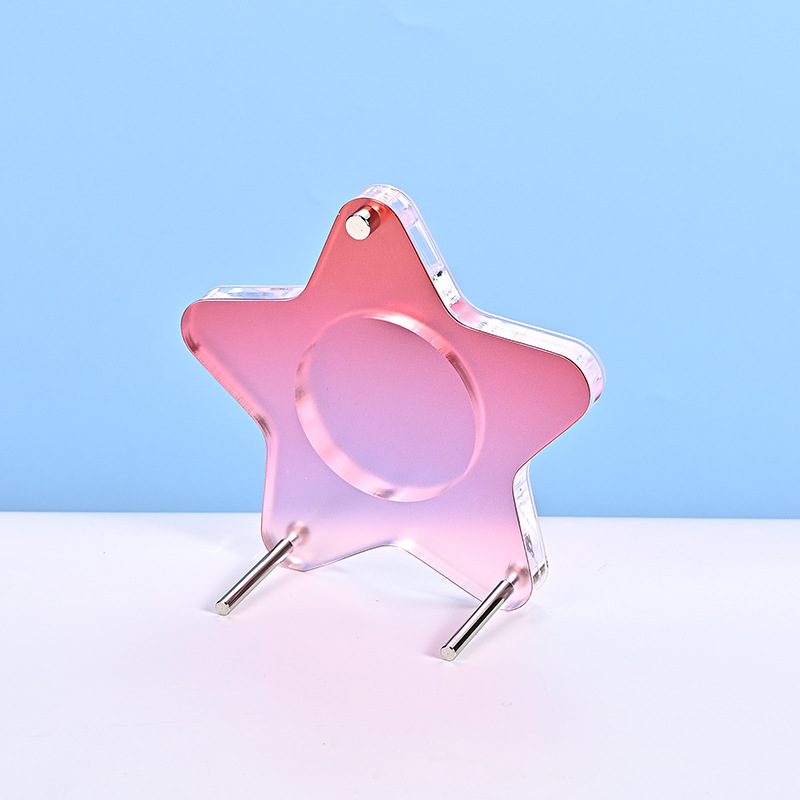 Acrylic badge, stand, removable storage system, (Physicals)