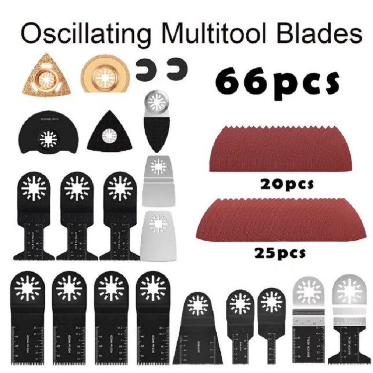 66件万用宝锯片多功能摆动锯片 闭孔接头