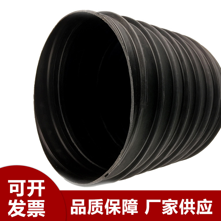 陕西塑钢缠绕管厂家 HDPE塑钢增强缠绕排水管 SN12.5压力排污管排