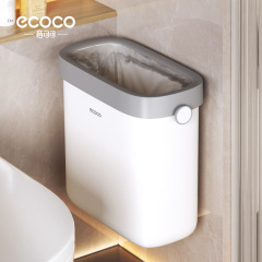 台所壁掛けゴミ箱家庭用穴なしトイレキャビネット吊り扉式クリップスリット収納桶