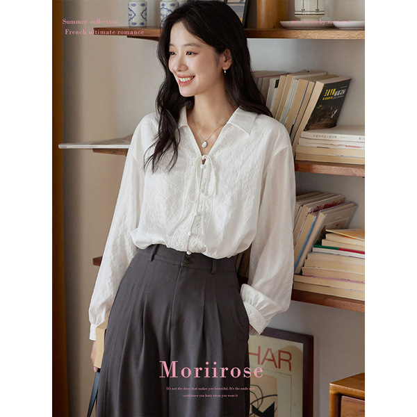 White autumn retro shirt