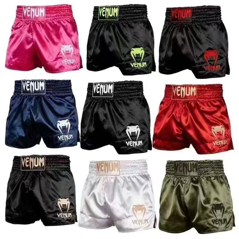 Venum Venom Muay Thai Shorts Combat Shorts Boxing Sanda Fighting Shorts Training Professional Men's and Women's Competition Pants Camouflage