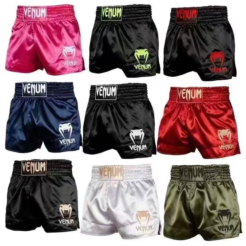 Venum Venom Muay Thai Shorts Combat Shorts Boxing Sanda Fighting Shorts Training Professional Men's and Women's Competition Pants Camouflage