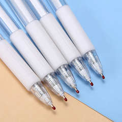 New click-type neutral pen, minimalist style student exam homework signing pen office supplies, memo ballpoint pen wholesale