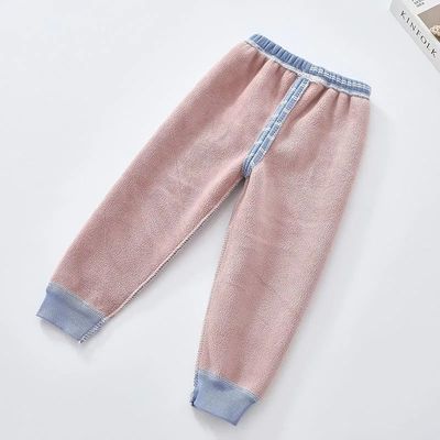 children Warm pants Autumn and winter Plush thickening Long johns baby trousers men and women CUHK Leggings