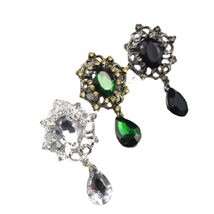 New Hot-selling Fashion High-end Water Drop Brooch Hot-selling Diamond-encrusted Crystal Corsage Clothing All-match Collar Pin Pin