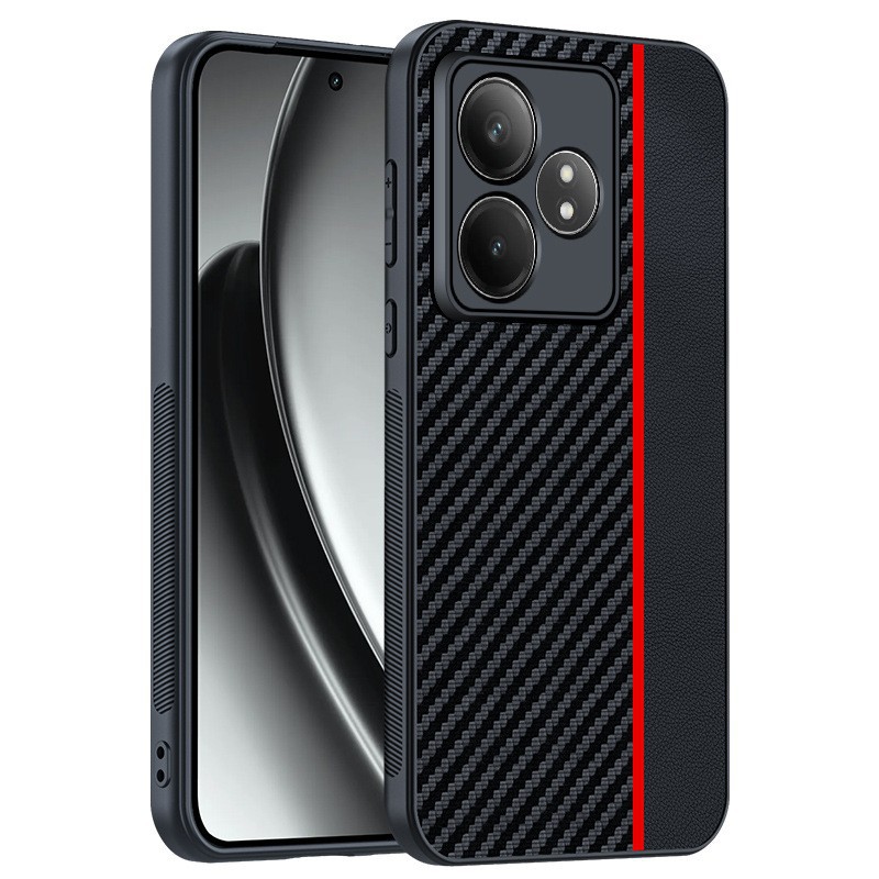 Realme GTNeo6 caja de teléfono celular a prueba de caídas fibra de carbono Kev estirado internacional GT6T funda protectora