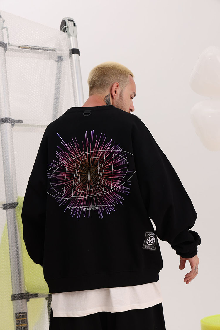 Men's Clothing round neck pullover sweatshirt original Dongshankou design couple style heavyweight high street Japanese style_voghion.com